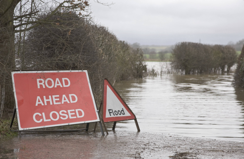 flooded road