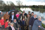Local people with Rebecca Pow, concerned about flooding (c) Alain Lockyer