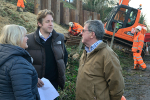Marcus Fysh with David Welch and emergency staff of Network Rail