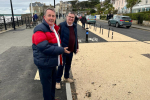 Clevedon Seafront with Iain A Sterwart MP