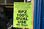 Moorland Road Window Poster re RPZ