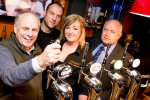 Behind the bar at The Duke is Ian Liddell-Grainger MP