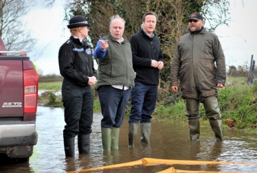 PM David Cameron with local MP Ian Liddell-Grainger (Picture: Tim Ireland/PA)