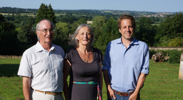 Local councillors Marcus Fysh, Gina Seaton and Nigel Gage