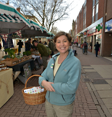 Rebecca Pow welcomes a charge on carrier bags (c) Alain Lockyer